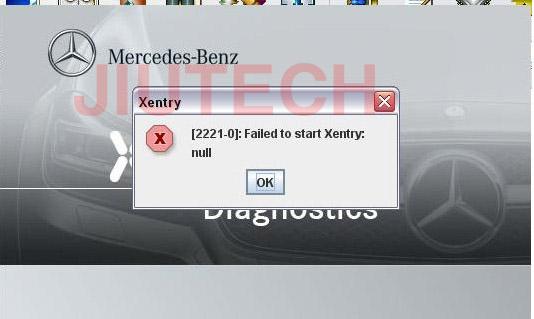 Xentry Error 2221-0 2221-1 Fixed Mercedes Star Diagnosis Tool