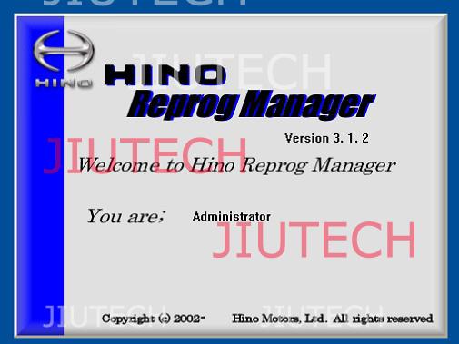 Hino Reprog Manager V3.12 / Hino Diagnostic Software For Ecu Engine Progamming