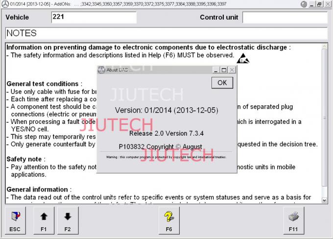 Benz MB Star C4 (2014/01) with Dell D630 Laptop Mercedes Star Diagnosis Tool