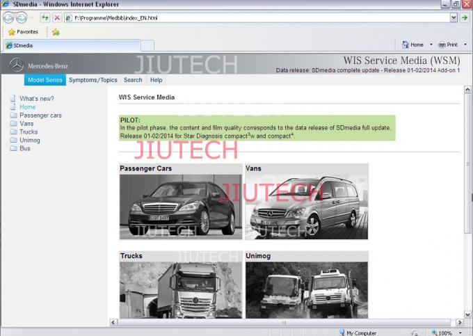 Benz MB Star C4 (2014/01) with Dell D630 Laptop Mercedes Star Diagnosis Tool