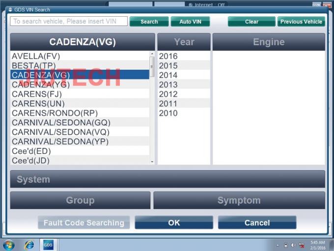 Hyundai Kia Diagnosis Software for GDS VCI 2 in 1