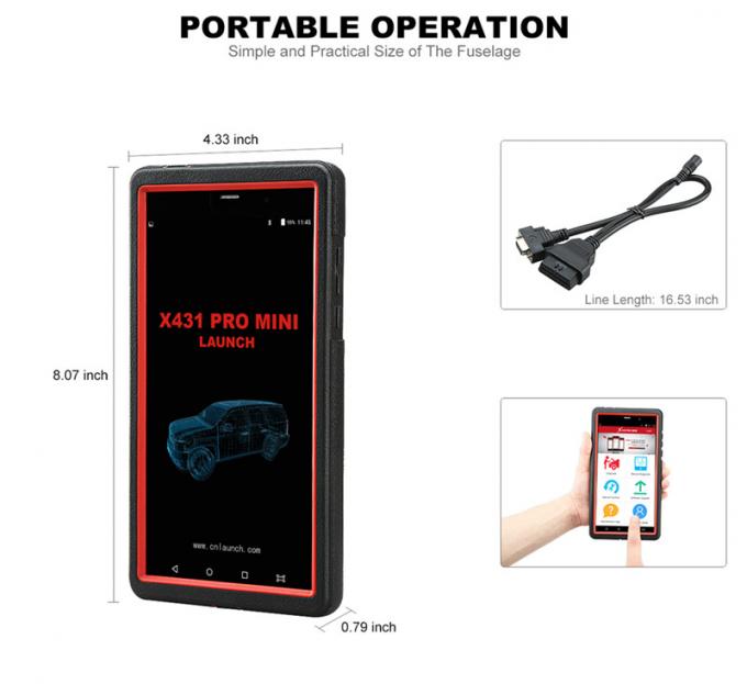 X431 Pro Mini LAUNCH X431 Pro Mini Bluetooth/Wifi Full ECU auto diagnostic tool with 2 year free up date Launch X-431 Pr