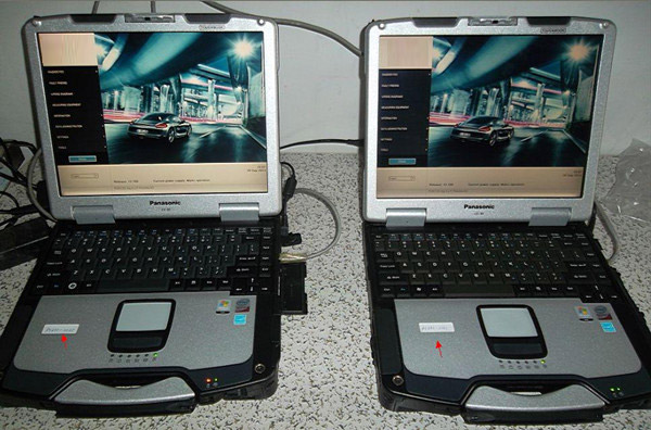 Porsche Piws 2 Tester II Car Diagnostic Test Tool With Panasonic CF30 Laptop
