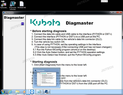 For KUBOTA DIAGNOSTIC KIT Interface Diagmaster Diagnostic Diagmaster Agricultural Tool