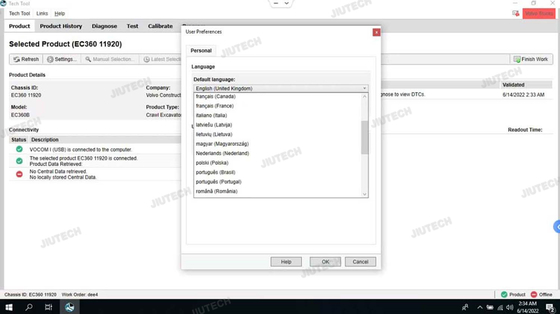 CF19 Laptop For vocom vocom 2 vocom ii PRO Premium Tech Tool ppt truck excavator diagnostic Tool for UD// Renault