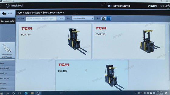 Truck Tool Support For Order Picker Models From Rocla, Nichiyu, Mitsubishi, Et UniCarriers, TCM
