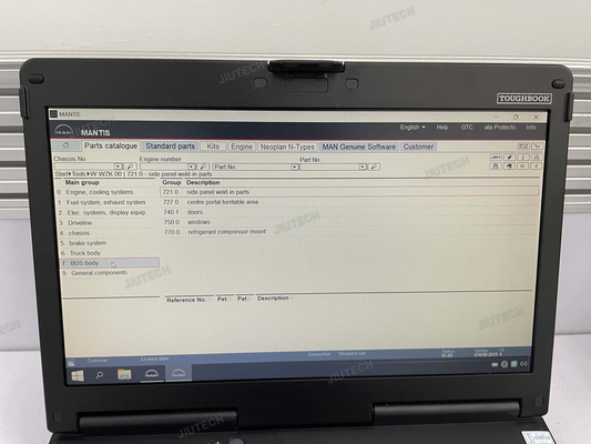 Cf53 Laptop Full Set With Smart Card Heavy Duty Truck T427 Pk T200 Cats 3 Mantis Manwis T427 (Wdi-2) Wireless Diagnostic