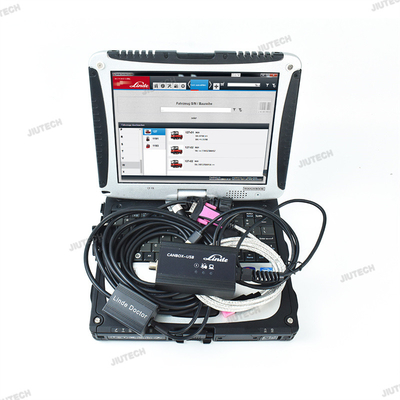 Ready to use CF19 laptop+Forklift Truck Diagnostic Tool For Linde Canbox Doctor with Linde Pathfinder Software