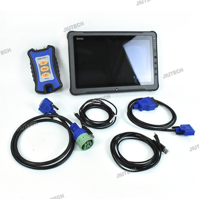 Ready to use Getac F110 tablet Truck Diagnostic Tool for usb-link 3  j1962 adapter truck For detroit diesel diagnostic