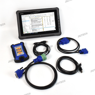 Ready to use Getac F110 tablet Truck Diagnostic Tool for usb-link 3  j1962 adapter truck For detroit diesel diagnostic