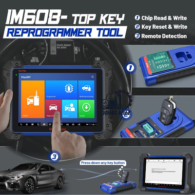 Autel Program Scanner IM608 Pro Key FOB Programming Tool Complete Set Diagnostic Scanner, Top IMMO Functions, ECU Coding