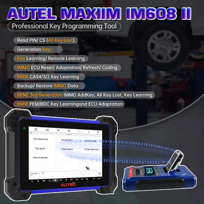 Key Programing Tool Autel IM608 II IM608II Key Programmer Full Systems Diagnostic Scanner Bidirectional Same as IM608PRO