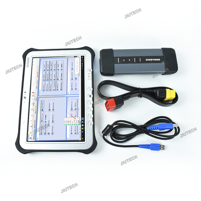 Ready To Use FZ G1 Tablet+For SINOTRUK HOWO SHACMAN For HOWO/A7/T7H/Sitrak/Hohan esttc Heavy Duty Truck Diagnostic Tool