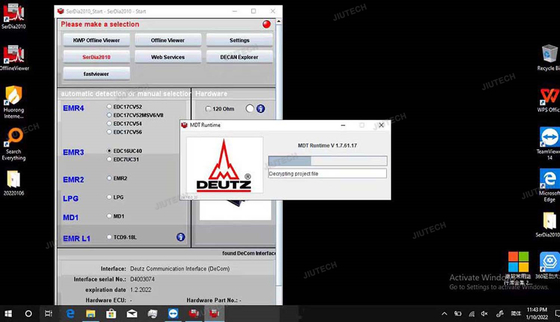 2024 For Deutz Decom Serdia 2010 Diagnostic Tool For Deutz Truck Controllers EMR 2/3/4 Diagnostic And Programming Tool