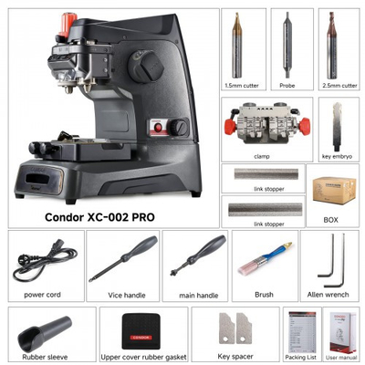 New Xhorse Condor XC-002 Pro Manual Key Cutting Machine without Battery Update Version of Condor XC-002