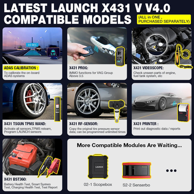 LAUNCH X431 PRO V5.0 Car Diagnostic Tools Auto OBD2 Scanner Full System ECU Coding Active Test Guide Function pk X-431 V
