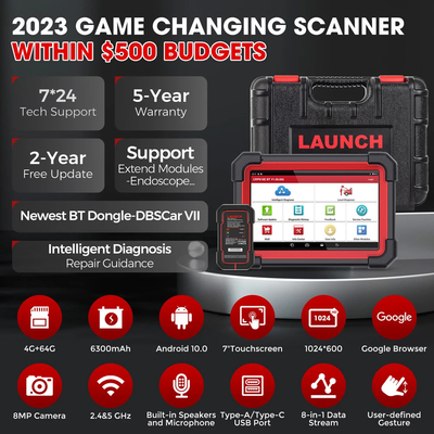 LAUNCH X431 CRP919E / BT Car Diagnostic Tool Automotive OBD OBD2 Scanner Active Test ECU Coding CANFD DOIP 31+ Reset Cod