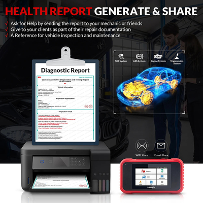 2024 New- LAUNCH X431 CRP123E V2.0 Car OBD2 Diagnostic Tools Auto OBD Scanner ABS SRS Engine AT+ 7 Reset Service Free Up