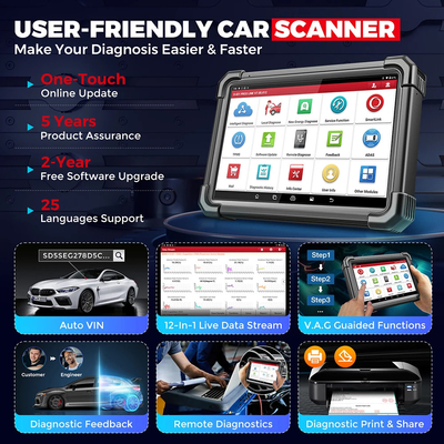 2024 New LAUNCH X431 X431 PRO3S+SmartLink HD/ HDIII 10.1' 12V Car 24V Truck Diagnostic Tools All System Topology Map OBD