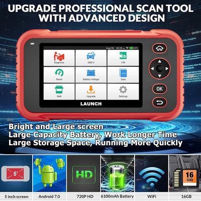 New Arrival LAUNCH X431 CRP129E PLUS Car Full System Diagnostic Tools with 8 Reset Service OBD OBD2 Auto VIN Scan Batter