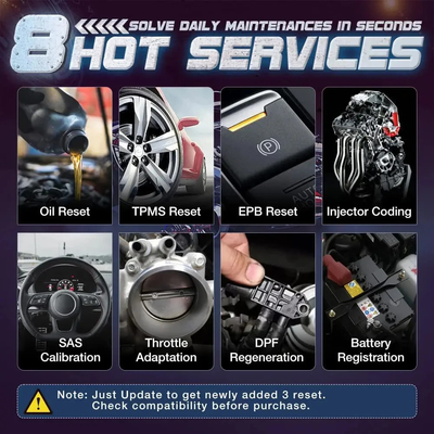 New Arrival LAUNCH X431 CRP129E PLUS Car Full System Diagnostic Tools with 8 Reset Service OBD OBD2 Auto VIN Scan Batter