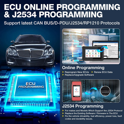 New- LAUNCH X431 PAD V ELITE Car Diagnostic Tools Online Programming CAN FD\DOIP\J2534 Auto OBD OBD2 Scanner Free Shippi