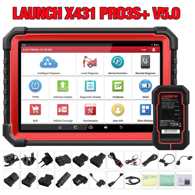 2024 New- LAUNCH X431 PRO3S+ V5.0 10.1'INCH Car Diagnostic Tools CAN FD OBD OBD2 Full System Scanner Topology Map