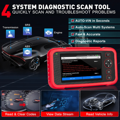 2024 New-LAUNCH X431 CRP123i V2.0 OBD2 Scanner Car Diagnostic Tools ABS SRS Engine AT 4 System Scanner + 7 Reset Free Up