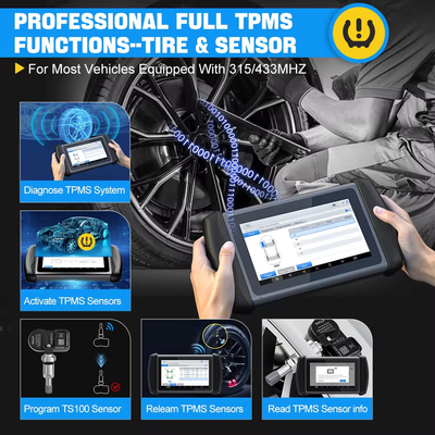 XTOOL InPlus IP819TP TPMS Programming Scanner Bluetooth Car Diagnostic Tools ECU Coding Key Programmer 31+ Services With