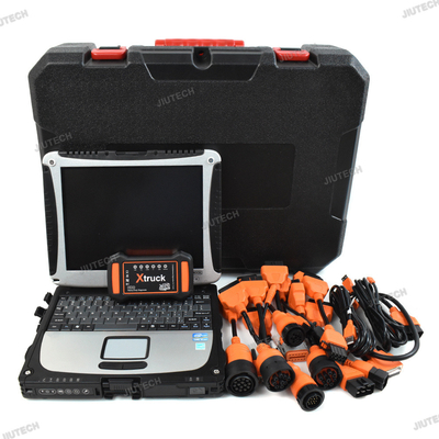 CF19 Laptop+Multi-brands Xtruck Y009 HDD Universal Adapter for ISUZU AT Heavy Duty Truck Excavator Diesel Diagnostic Too