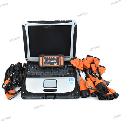 CF19 Laptop+Multi-brands Xtruck Y009 HDD Universal Adapter for ISUZU AT Heavy Duty Truck Excavator Diesel Diagnostic Too