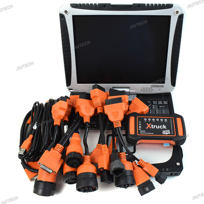 CF19 Laptop+Multi-brands Xtruck Y009 HDD Universal Adapter for ISUZU AT Heavy Duty Truck Excavator Diesel Diagnostic Too
