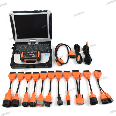 CF19 Laptop+Multi-brands Xtruck Y009 HDD Universal Adapter for ISUZU AT Heavy Duty Truck Excavator Diesel Diagnostic Too
