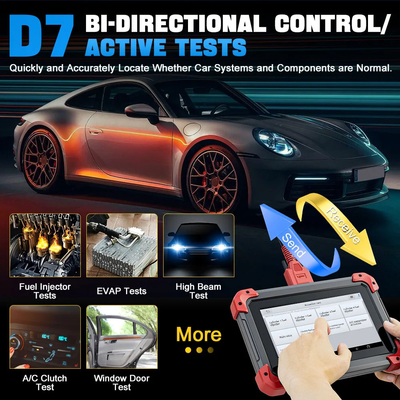 XTOOL D7 OBD2 Car Diagnostic Tools Bi-directional Automotive Scanner 3-Year Free Update Built-in CAN FD Ecu Coding 36+ S