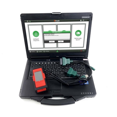 X005 Plus DPF Regeneration Data Read Truck Diagnostic Tool for SHAC-MAN WEICHAI SINOTRUK CNHTC Howo DongFeng+CF53 laptop