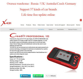 LAUNCH Creader CRP123 obd2 eobd code reader Auto Diagnostic tool test Engine ABS SRS Airbag AT CRP 123 scanner PK Creade