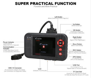 LAUNCH OBD 2 auto diagnostic scanner Creader VII+ OBD2 car code reader tool supports 4 system of ENG ABS AT SRS for 30 b