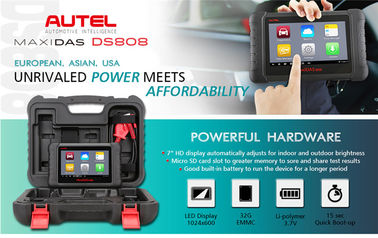 Autel Maxidas DS808 OBD2 Diagnostic Tool Upgrad of DS708 with Full set OBDI Adapters automotive Scanner Same Function as