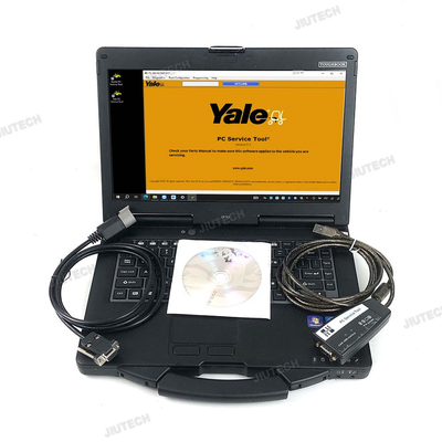 For Hyster Yale Forklift Truck Diagnostic Scanner Yale Hyster PC Service Tool Ifak CAN USB Interface Diagnosis Tool+CF53 Laptop