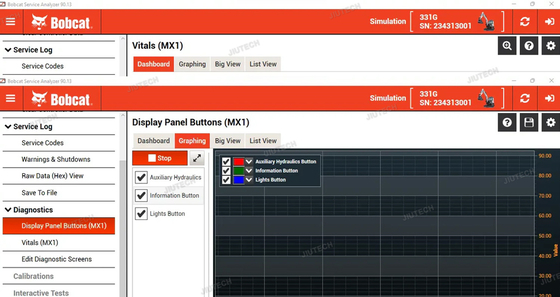 For Bobcat Service Analyzer BOBCAT DIAGNOSTIC Tool (RST) Service Tool Harness Remote Start Tool 7277987 7260936 6693353