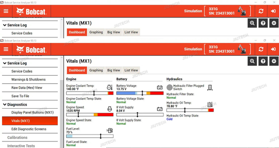For Bobcat Service Analyzer BOBCAT DIAGNOSTIC Tool (RST) Service Tool Harness Remote Start Tool 7277987 7260936 6693353