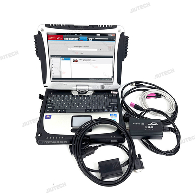 For Linde Forklift Pathfind Software Diagnostic Scanner Tool Linde 4 Pin Adapter Linde Canbox Doctor+CF19 Laptop