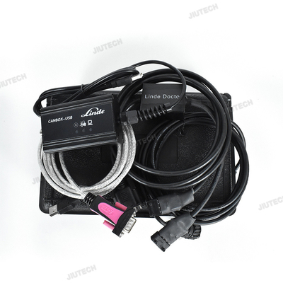 For Linde Forklift Pathfind Software Diagnostic Scanner Tool Linde 4 Pin Adapter Linde Canbox Doctor+CF19 Laptop