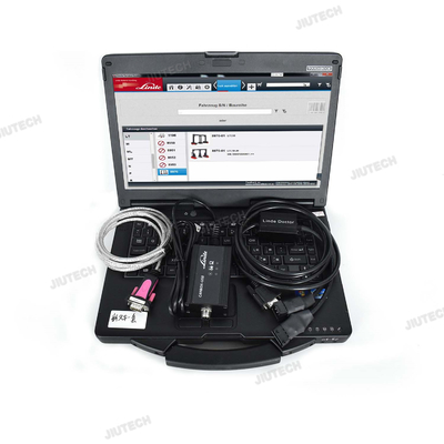CF54 Laptop+For Linde Canbox Doctor Pathfind Software For Linde Forklift Diagnostic Scanner Tool Linde 4 Pin Adapter