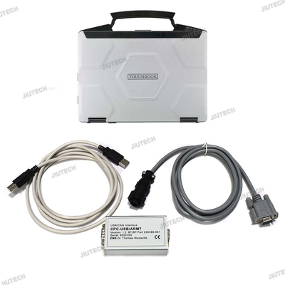CF54 Laptop + Forklift Truck Diagnostic Tool TruckCom ToyotaBT For Toyota BT EMS CAN Suite Service Communication Interface ARM7