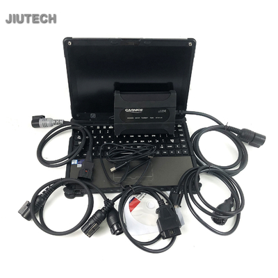 Diagnostic Tool for Doosan Uvim Forklift Excavator Loader Diagnostic Scanner with Getac V110 Laptop Communication Interface Heavy Duty Equipment Engine
