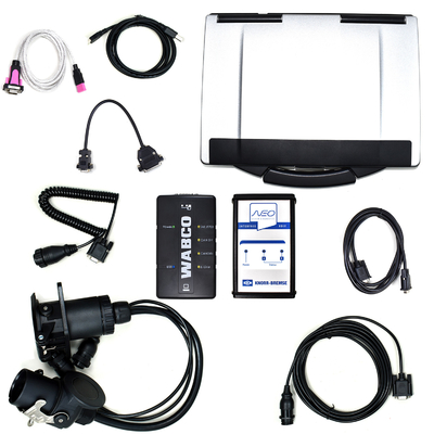 For Knorr-Bremse Neo Udif Knorr Diagnosis Interface With Cf53 Laptop Knorr Bremse Wabco Diagnostic Kit Trailer Brake Diagnostic Tool
