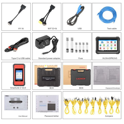 [EU/UK Ver]LAUNCH X431 PRO3S+ SmartLink HD for Diesel & Gasoline  Bi-Directional Scan Tool Support ECU Coding CANFD DOIP J2534 Programming 12V/24V Auto auth for FCA/SGW