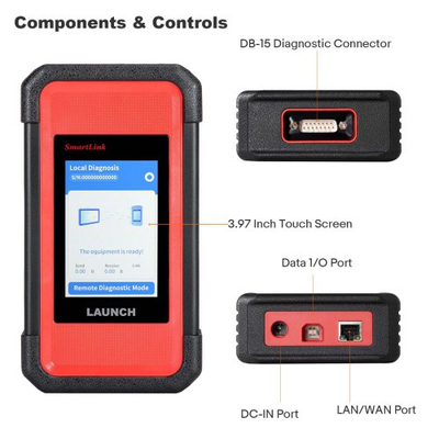 [EU/UK Ver]LAUNCH X431 PRO3S+ SmartLink HD for Diesel & Gasoline  Bi-Directional Scan Tool Support ECU Coding CANFD DOIP J2534 Programming 12V/24V Auto auth for FCA/SGW