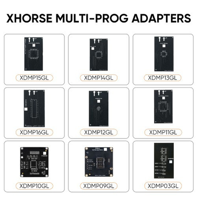 Xhorse Multi Prog Adapters Kit 9 Pieces for Third-Party Automatic HEX ECU TCU Programmer